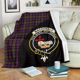 MacDonald Modern Tartan Crest Blanket Wave Style