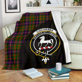 Cochrane Modern Tartan Crest Blanket Wave Style