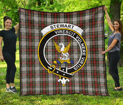 Stewart Dress Tartan Crest Quilt - SP