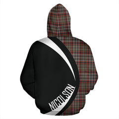 Nicolson Hunting Weathered Tartan Crest Hoodie - Circle Style