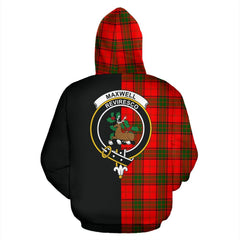 Maxwell Modern Tartan Crest Zipper Hoodie - Half Of Me Style