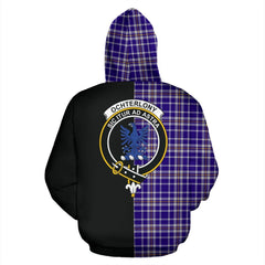 Ochterlony Tartan Crest Zipper Hoodie - Half Of Me Style
