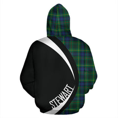 Stewart Hunting Modern Tartan Crest Hoodie - Circle Style