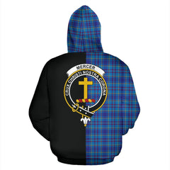 Mercer Modern Tartan Crest Zipper Hoodie - Half Of Me Style