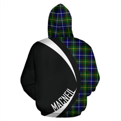 MacNeill of Barra Modern Tartan Crest Zipper Hoodie - Circle Style