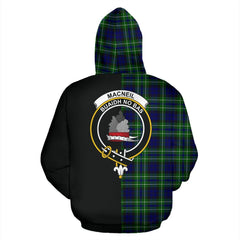 MacNeill of Barra Ancient Tartan Crest Zipper Hoodie - Half Of Me Style
