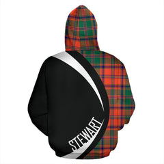 Stewart of Appin Ancient Tartan Crest Hoodie - Circle Style