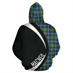 MacNeill of Barra Ancient Tartan Crest Zipper Hoodie - Circle Style