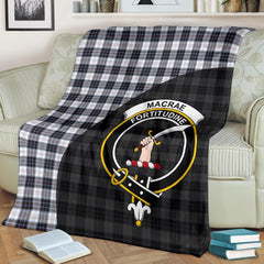 MacRae Dress Modern Tartan Crest Blanket - 3 Sizes