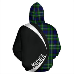 MacNeil of Colonsay Modern Tartan Crest Zipper Hoodie - Circle Style
