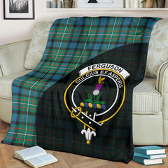 Ferguson Ancient Tartan Crest Blanket Wave Style