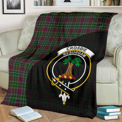 Crosbie Tartan Crest Blanket Wave Style