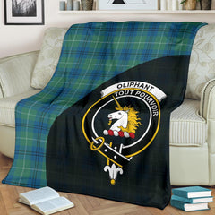 Oliphant Ancient Tartan Crest Blanket Wave Style