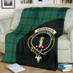 Henderson Ancient Tartan Crest Blanket Wave Style