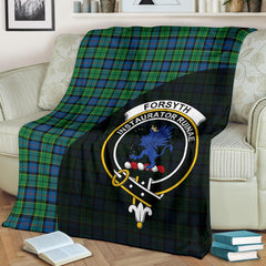 Forsyth Ancient Tartan Crest Blanket Wave Style