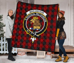 Rob Roy Macgregor Tartan Crest Quilt - SP