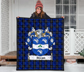 Swan Family Tartan Crest Quilt - SP
