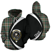 Craig Ancient Tartan Crest Hoodie - Circle Style
