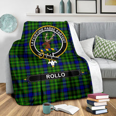 Rollo Family Tartan Crest Blankets