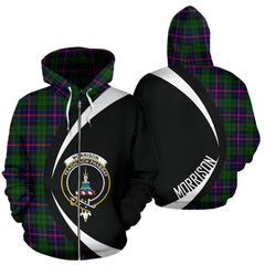 Morrison Modern Tartan Crest Zipper Hoodie - Circle Style