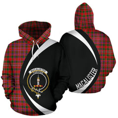 MacAlister Modern Tartan Crest Hoodie - Circle Style