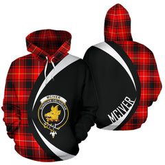 McIver Modern Tartan Crest Hoodie - Circle Style