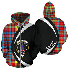 Ogilvie Tartan Crest Zipper Hoodie - Circle Style