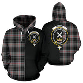 Moffat Modern Tartan Crest Zipper Hoodie - Half Of Me Style