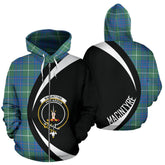 MacIntyre Hunting Ancient Tartan Crest Zipper Hoodie - Circle Style