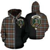 MacLaren Weathered Tartan Crest Zipper Hoodie - Half Of Me Style