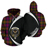 Carnegie Modern Tartan Crest Hoodie - Circle Style
