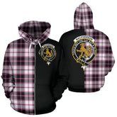 MacPherson Hunting Modern Tartan Crest Zipper Hoodie - Half Of Me Style