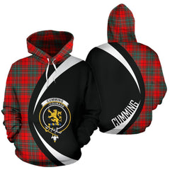 Cumming Modern Tartan Crest Hoodie - Circle Style