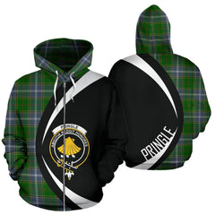 Pringle Tartan Crest Zipper Hoodie - Circle Style