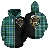 Graham of Montrose Ancient Tartan Crest Zipper Hoodie - Half Of Me Style