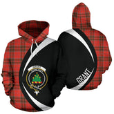 Grant Weathered Tartan Crest Hoodie - Circle Style