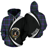 Guthrie Modern Tartan Crest Hoodie - Circle Style