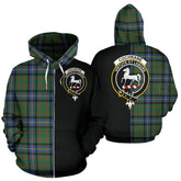 Cochrane Ancient Tartan Crest Zipper Hoodie - Half Of Me Style