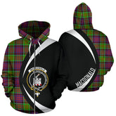 MacDonald Tartan Crest Zipper Hoodie - Circle Style