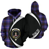 Dunlop Modern Tartan Crest Hoodie - Circle Style