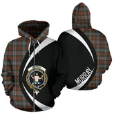 Murray of Atholl Weathered Tartan Crest Zipper Hoodie - Circle Style