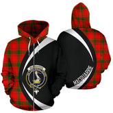 MacQuarrie Modern Tartan Crest Zipper Hoodie - Circle Style