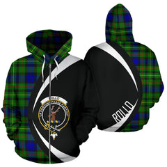 Rollo Modern Tartan Crest Zipper Hoodie - Circle Style
