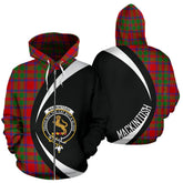MacKintosh Modern Tartan Crest Zipper Hoodie - Circle Style