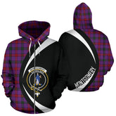 Montgomery Modern Tartan Crest Zipper Hoodie - Circle Style
