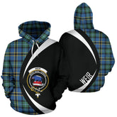 Weir Ancient Tartan Crest Hoodie - Circle Style