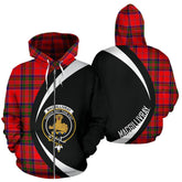 MacGillivray Modern Tartan Crest Zipper Hoodie - Circle Style