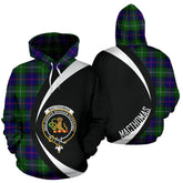 MacThomas Modern Tartan Crest Hoodie - Circle Style
