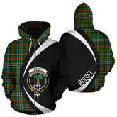 Bisset Tartan Crest Zipper Hoodie - Circle Style