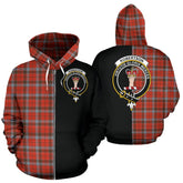 Robertson Weathered Tartan Crest Zipper Hoodie - Half Of Me Style